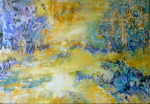 l'orée-technique mixte sur toile -130 x 90-2013© Corinne Leforestier