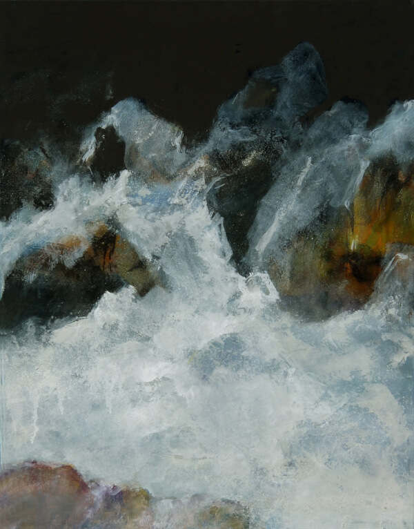 2013-peinture04e degel-technique mixte sur toile -70 x 90-Corinne Leforestier