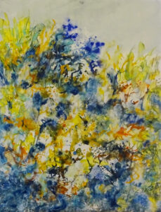 2024_peinture_espieglerie dans les trefles_technique mixte sur toile_116x89_corinne leforestier